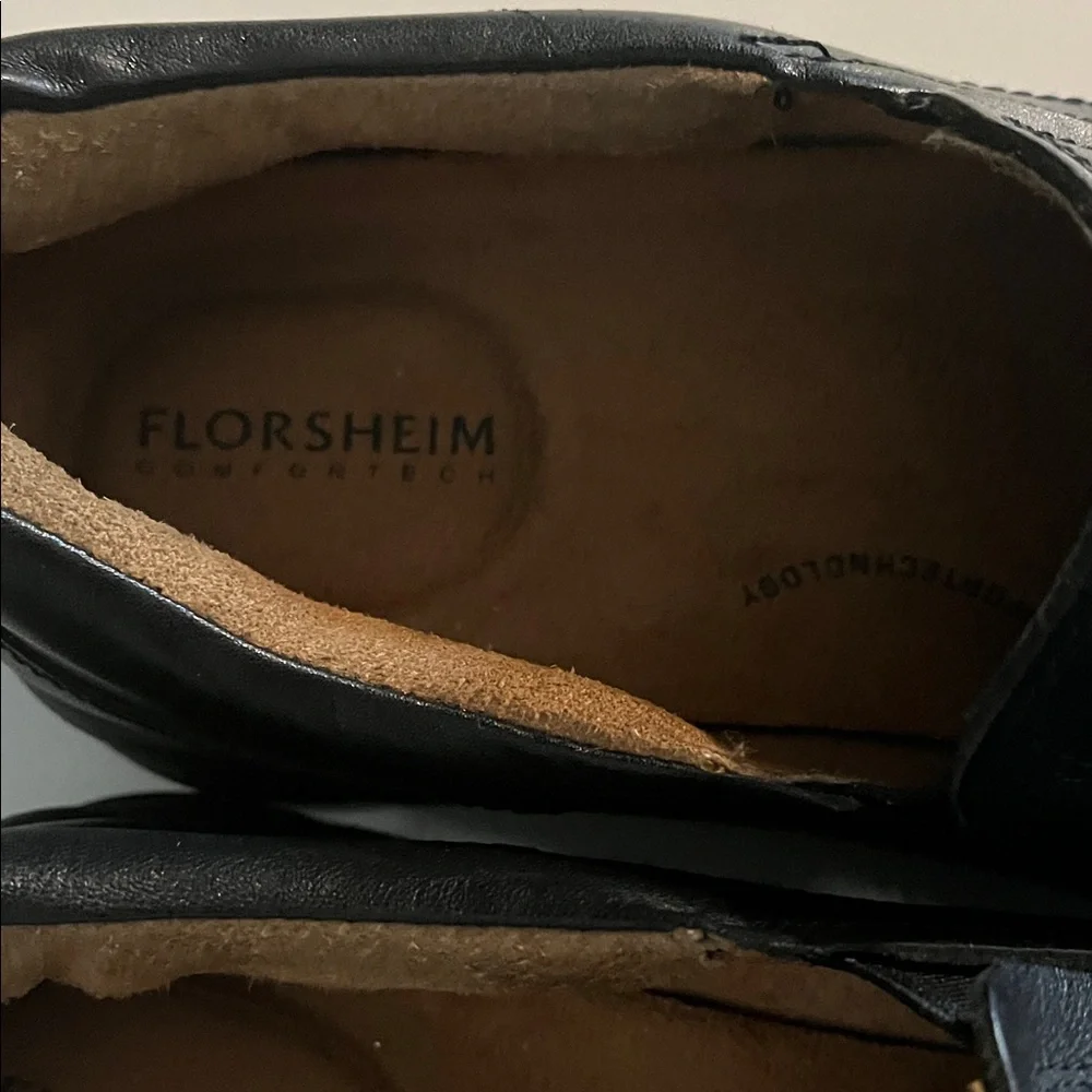 Florsheim Men's Black Slip-On Loafers Size 10.5 Design‎ for comfort. Like New.